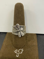SS Dragonfly  1X CZ Ring Size 7.5